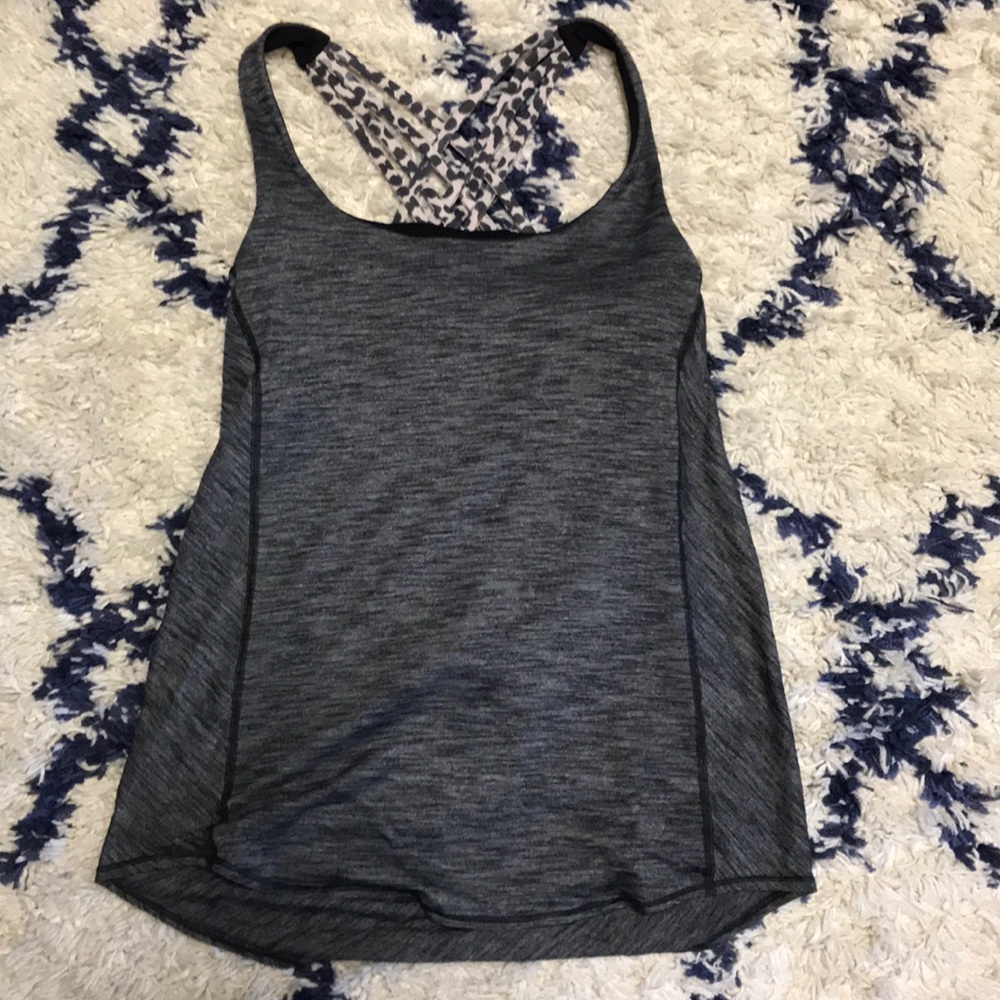 lululemon athletica Leopard Bra Open-Back Racerback Tank